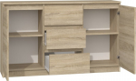 Topeshop KOMODA 2D3S DĄB SONOMA chest of drawers