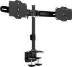 Multibrackets M VESA Desktopmount Dual Desk Clamp 24"-32" | VESA 75x75-200x100 | Max 15kg | Table clamp mount | Svart