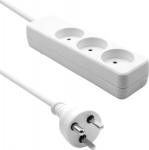 ProXtend Danish Power Strip 3-way 7M, IT White