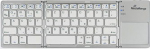 MediaRange Tastatur Wireless 63 Ta. foldable toch. DE silber