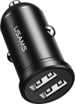 USAMS Car Charger 2xUSB 2.4A Czarna