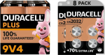 Duracell Battery Plus NEW -9V (MN1604/6LR61) 4St