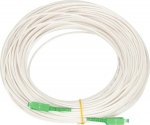 Extralink Patchcord SC/APC-SC/APC, LSZH, Singlemode, Simplex, G.657A1, 3mm, 30m, white