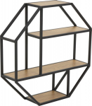 Wall shelf SEAFORD 77x20xH77cm, natural