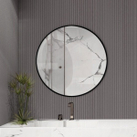 Mirror ETAP Round Mirror Fi 60 Loft, black frame