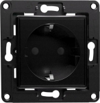 Shelly Shelly wall socket EU (black, flush-mounted)