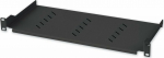 Techly Techly 360882 Shelf 1U 150mm rack 19, 2 fixing points, perforated, czarna
