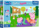 Trefl Puzzle 60 elements Super Shape XXL Peppa Pig Having fun with his brother