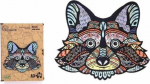 PuzzleOK Puzzle Wood eko 130 Happy raccoon A3
