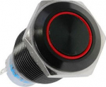 Lamptron Vandalismustaster 19mm - Blackline - red
