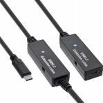 InLine InLine&reg; USB 3.2 Gen.1 active extension, USB-C male to USB-C female, 10m