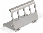 DELOCK Keystone Metal holder 4 Port For DIN rail