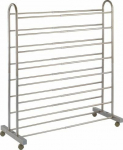 Wenko rack for shoes Giant 67-116 x 125.5 x 43 cm silver stainless steel