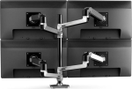 ERGOTRON LX DESK MOUNT FOR 4 MONITORS, FOR 4 MONITORS - MATTE BLACK