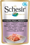 Schesir SCHESIR for cats Single Dish Tuna with Chicken and Ham 50g