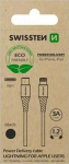 Kabel USB Swissten USB-C - Lightning 1.2 m Czarny (71505300ECO)