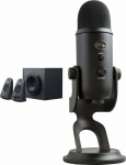 Log Logitech computer speakers Z625 (980-001256) + Yeti USB Blackout (988-000229)