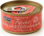 FISH4DOGS FISH4CATS Tuna fillet with salmon - wet cat food - 70g