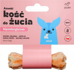 Brit AZANKI Hypoallergenic bone made of deer skin with rabbit and flaxseed MINI &ndash; dog treat &ndash; 10 cm