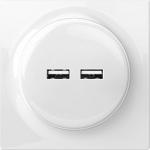 Fibaro Walli N socket-outlet 2x USB White
