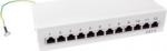 Logilink Patchpanel Tisch/Wand Cat.6 STP 12 Ports,light gray