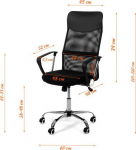 Funfit Xenos Compact Office Chair Black