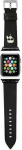 Karl Lagerfeld Karl Lagerfeld KLAWMOKHK strap Apple Watch 38/40/41mm czarny/black strap Saffiano Karl Heads