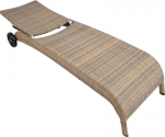 Deck chair WICKER cappuccino