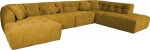 Corner sofa FORTE U-shape RC, brownish yellow
