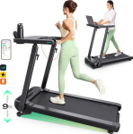 Urevo Treadmill Treadmill with built-in desk for work and exercise UREVO Foldi 3S