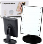 Lean Cosmetic Mirror 16 diode LED Z Black Adjustable Stand