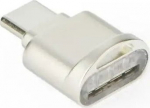 Wentronic Memory Card Reader MicroSD Typ C srebrny
