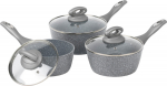 Salter BW02986G1EU7 Marblestone 3-Piece Saucepan Set - 16/18/20cm