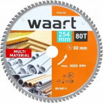 Waart WAART Circular saw blade 254x30mm 80T carbide-tipped saw for wood boards MDF