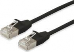 Equip Patchkabel Cat6A SlimFlex F/FTP 0.15m schw.LSZH 2xRJ45 Polybeutel