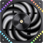 Jonsbo HF2-120 L&uuml;fter, Reverse Blade, PWM, ARGB - 120mm, schwarz