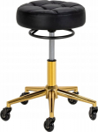 Activeshop Gabbiano hairdressing stool D054G golden black