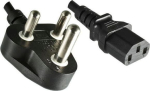 MicroConnect Power cord South Africa Type, M - C13, black, Big Plug
