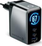 everActive Charger GaN QC4+ 67W SC-670Q 2x USB-C 1x USB