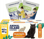 ANIMAL ISLAND Everyday Fillets in broth Turkey with tuna and Veal with rabbit Box - wet cat food - 40x85g