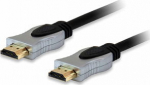 Equip HDMI HS Ethernet 2.0 18Gb Alu. 4K/60Hz 5.00m schwarz Polybeutel