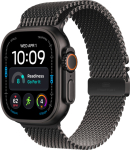 Apple Watch Ultra 4 49mm Titanium Black Milanese Loop L