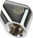 Bitspower Adapter 90 Grad G1/4 Zoll IG auf G1/4 Zoll IG - Shiny silver