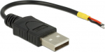 DELOCK USB Kabel A -> 2x offene Kabelenden Strom 0.10