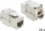 Delock Modular input - CAT 6a - STP - RJ-45 (pack of 24)