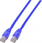 EFB Elektronik EFB EFB electronics 3m Cat6 patch. Cable Length: 3m, Cable Standard: Cat6, Cable Shielding: U / UTP (UTP), Connector 1: RJ-45, Connector 2: RJ-45, Male Connector Gender: Male / Male, Coating Connector Connectors: Gold, Cable Color: Blu ...