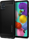 Kaitse&uuml;mbris Rugged Armor, Samsung Galaxy A51, must, Spigen