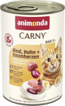 ANIMONDA Carny Adult Beef, chicken and duck hearts - wet cat food - 400g