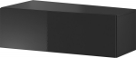 Cama MEBLE Cama TV stand VIGO SLANT '90' 30/90/40 black/black gloss