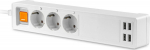 Platinet PLATINET SMART POWER STRIP 1.8M GERMAN TYPE 16A 4xUSB-A/5A TUYA APP [45507]